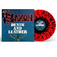 SAXON - Denim & Leather (40th Anniversary, Red & Black Splatter Vinyl)